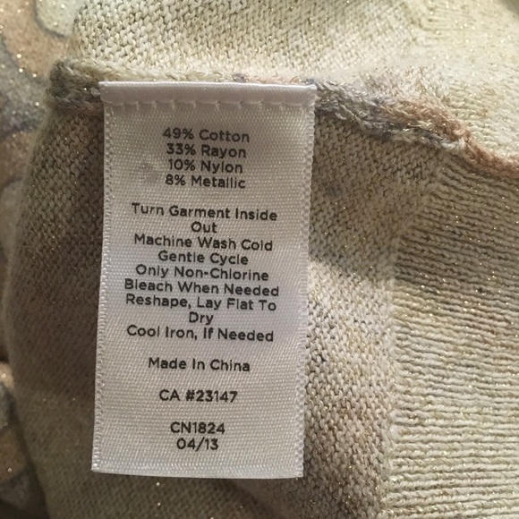 Talbots Pretty Sparkles Cardigan M FREE SHIP - Picture 5 of 5